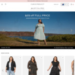 $25 off $50 Spend on Full Priced Women's Apparel / Clothing + $10.95 Delivery ($0 with $150 Order) @ Curve Project
