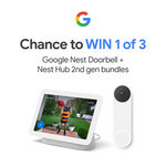 Win 1 of 3 Google Nest Doorbell and Google Nest Hub 2nd Gen Bundles Worth $478 from JB Hi-Fi