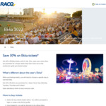 [QLD] 30% off EKKA 2022 (Royal Queensland Show) Tickets + 0.8% Booking Fee @ RACQ (Members Only)