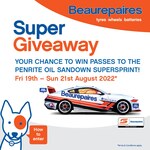 Win 1 of 10 Double Passes to The Penrite Oil Sandown Supersprint from Beaurepaires [No Travel]