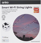 Anko Smart Wi-Fi Tuya RGB String Lights $19 + Delivery ($0 C&C/ in-Store/ OnePass) @ Kmart