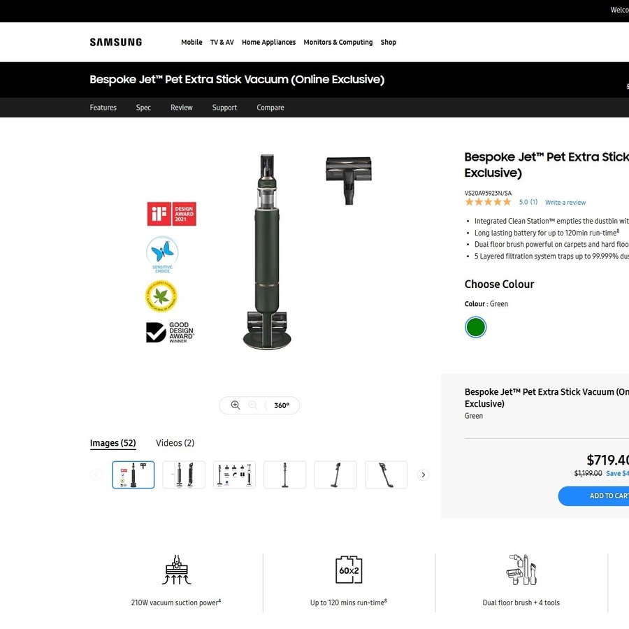 samsung bespoke jet pet extra vacuum