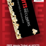 [iOS, Android] Free 1x Hoyts Adult Restricted e-Voucher (First 10,000) by Signing up through Snackback App