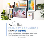 Win a Samsung 65" The Frame QLED 4K Smart TV & Samsung Soundbar (HW-S801B) Worth $4,028 National Product Review (Review & Keep)