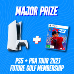 Win a Sony PlayStation 5, PGA Tour 2K23 Deluxe Edition and Golfer Annual Membership or 1 of 2 Minor Prizes from Future Golf