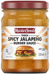 88% off MasterFoods Thick Spicy Jalapeno Burger Sauce $0.50 + $10 Delivery ($0 with $80 Order) @ OLIRIA (Excludes NT)