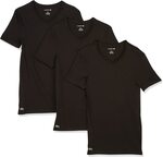 Lacoste 3-Pack Slim Fit V-Neck T-Shirt Black or White $50 Delivered (All Size Available Except L-Black, L/XXL-White) @ Amazon AU