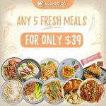 [NSW, QLD, VIC] Any 5 Pre-Made Fresh Meals $39 + $15 Delivery ($0 with $99 Order) @ Cooked up