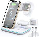 [Prime] 3 in 1 Wireless Charging Station $13.99 / 2 (Black/White) $21.26 Delivered @ HEYMIX Store via Amazon AU