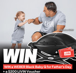 Win a Weber Black Baby Q worth $389 and $200 LIVIN Voucher from LIVIN