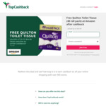100% Cashback on Quilton Toilet Tissue (48 Rolls) From Amazon AU @ TopCashback AU (New Members Only)