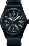 Leather Seiko 5 GMT PVD (Green Numerals) Automatic Watch $399 Delivered @ Starbuy
