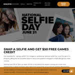 Free $50 Games Credit With In-Store Selfie and Instagram Upload (First 20 Customers Per Location) @ Kingpin