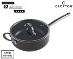Crofton Hard Anodised Non-Stick Casserole/Sauté Pan 3.47L $29.99 & More @ ALDI Special Buys