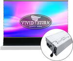 2023 Model 100" VIVIDSTORM S Pro P Motorized Rise up Screen with Acoustic Transparent Border $1699 Delivered @ Vivid Storm