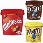 M&M & Maltesers Chocolate Bundle - 3 Buckets for $28.18 + Delivery ($0 with Prime/ $59 Spend) @ Amazon AU