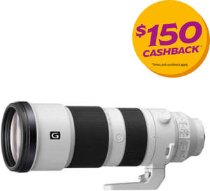 Sony FE 200-600mm F/5.6-6.3 G OSS Lens $2124.96 (Redeem $150 Sony Cashback) + $9.90 Delivery ($0 SYD C&C) @ Georges Cameras