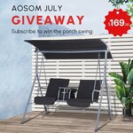 Win an Outsunny 2-Seater Porch Swing from Aosom