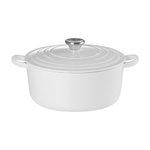 Le Creuset White Cast Iron Round Casserole with Traditional Knob 20cm $280, 24cm $358.40, 28cm $436.80 Delivered @ Le Creuset