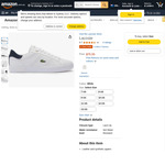 Lacoste Men’s Trainers $75 Delivered @Amazon AU