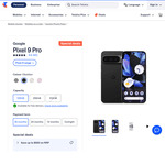Google Pixel 9 Pro 128GB $999, 256GB $1149 (in-Store/Free Delivery) @ Telstra Store