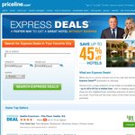 10% off Express Deals (Secret) Hotels on Priceline.com