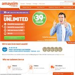 Amaysim Flexi - 30% off $19.90 - $13.93 - Also Unlimited Plan $39.90 - $27.93