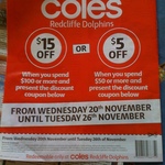 Coles Redcliffe Dolphins - Newport (Nth Brisbane) Opening $15 off on $100 Spend