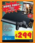 PlayStation 3 500GB Console Bundle (+ The Last of Us & HDMI) for $299