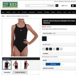 Speedo Girls Endurance Medalist One Piece Swimsuit (Black) $29 Free Shipping