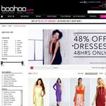 boohoo.com 48 Hours 48% off Dresses from $14 Delivered