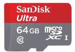 SanDisk Ultra 64GB MicroSD Class10 $34.49 USD @ Amazon
