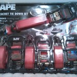 Set of 4 Ratchet Tie Downs 5m x 38mm 600kg Lashing Capacity - $37 @ Bunnings