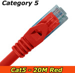 20m Red Cat5 Cable at IT ESTATE $3, Free in-Store Pickup