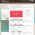 Return Flights from Sydney to LA $1,079 from Fiji Airways (Fiji Discount Airfares Too)