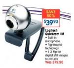Logitech Webcam QuickCam IM for $39.90