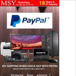 MSY $0.99 Shipping When Check-out with PayPal (2% Handling Fee)
