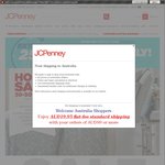JC Penny 25% off (25 Hours Only) and $19.95 Shipping to Australia