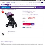 Valco Baby Zee Stroller - $159.99 (Save $100) @ Toys R Us
