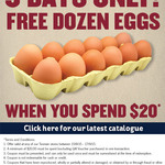 Free Dozen Eggs 600g (Non Free Range) When You Spend $20.00 @ Tasman Meats Vic Ends Thusday