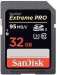 SanDisk Extreme Pro 32GB 95MB/s SDHC - $39 @ eStore