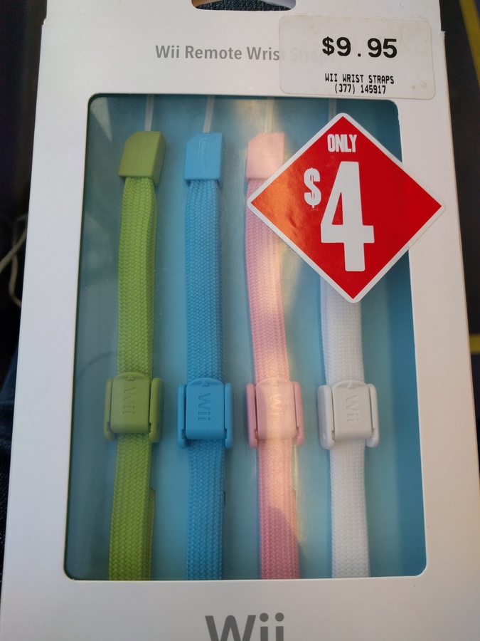 Nintendo Wii Remote Wrist Straps (4 Included) 4 EB Games (RRP 9.95