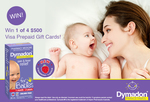 Win 1 of 4 $500 Visa Prepaid Gift Cards from Mouths of Mums/Dymadon
