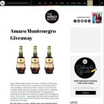 Win 1 of 6 Amaro Montenegro Liqueur from The Weekly Review (VIC)