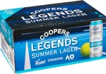 Coopers Summer Legends Lager 24x 355ml $30 ($28.32 after Cash Back) @ BWS