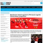 Win a Silver Double Pass to Manchester United Legends vs PFA Aussie Legends Worth $198 from Experience Perth [WA]