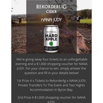 Win Four Exclusive Tickets or a $1,000 shopping voucher from Rekordelig