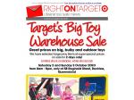 Target Bulky Toy Wharehouse Sale This Weekend - BRISBANE