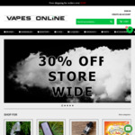 30% off Vaporisers at Vapes Online