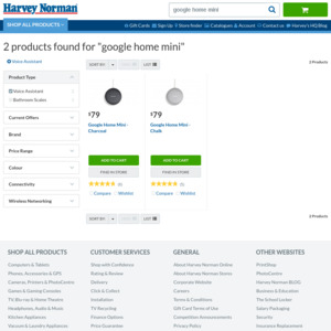 harvey norman google home mini